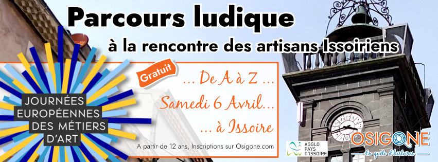 Parcours ludique gratuit Samedi 6 Avril 2019 à Issoire